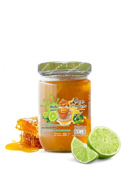 
เครื่องดื่มน้ำผึ้งผสมมะนาวเข้มข้น 280 กรัม
