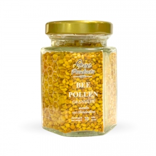 เกสรผึ้งเกล็ด 70 กรัม ขวดแก้ว